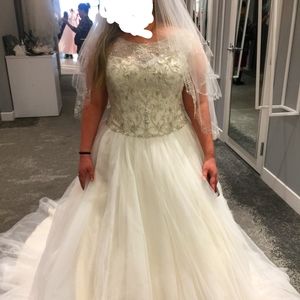 NEW Wedding Dress, with matching veil and slip